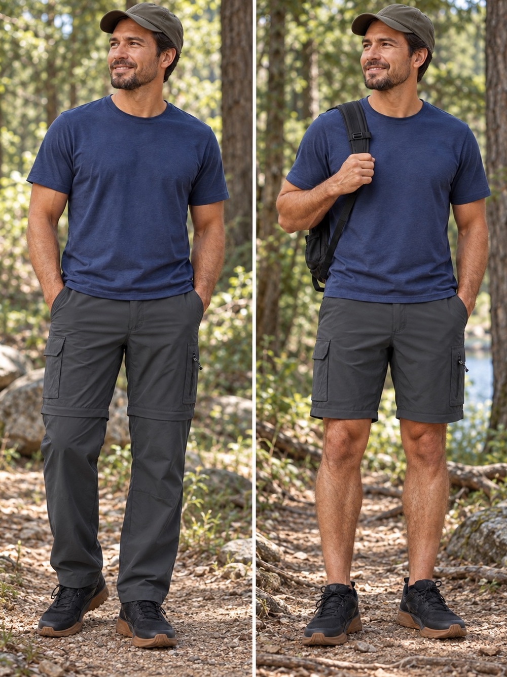 46x29t  Columbia PFG Convertible Cargo Pants | Hiking Fishing Outdoor